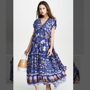 Spell blossom maxi dress in blue